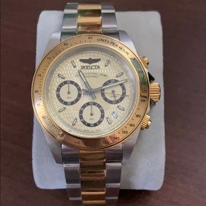 Gold and silver Invicta Watch